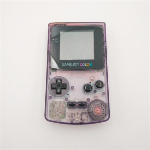 Gameboy Color Konsol - Clear Purple - SNR CH10593252 (B Grade) (Genbrug)